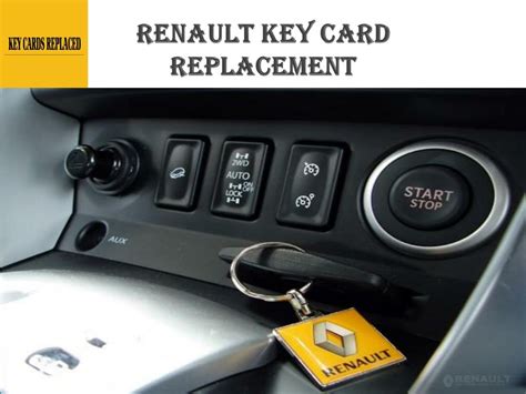 Renault card key replacement